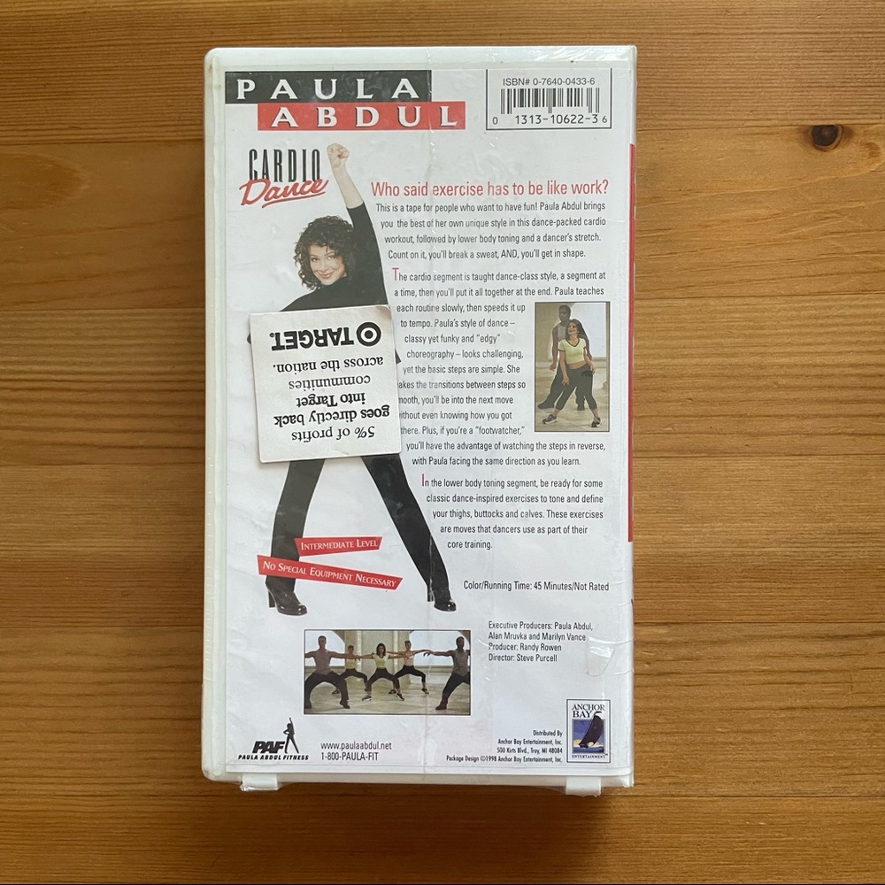 New VINTAGE 1998 Paula Abdul Cardio Dance Fitness Workout VHS - Picture 2 of 4
